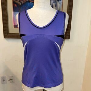 Bolle Purple w/ Black and White Trim Sleeveless Athletic Top Size Medium